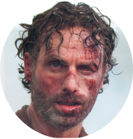 An image of Rick Grimes face